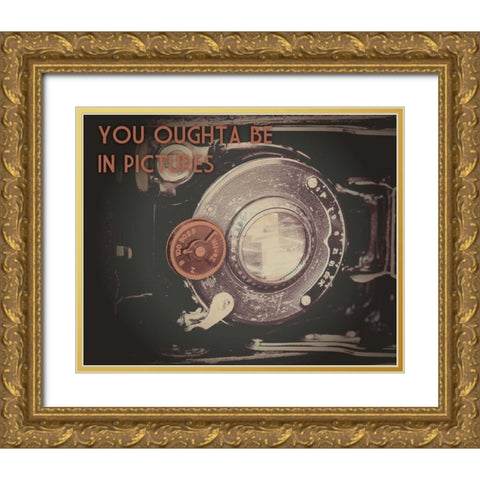 Be In Pictures Cinema Pair 2 Gold Ornate Wood Framed Art Print with Double Matting by Hogan, Melody