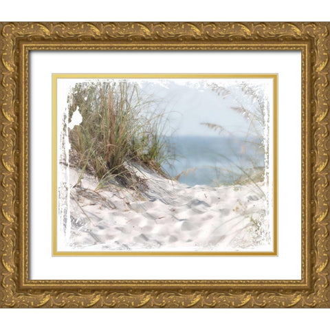 PrintCoastal Photography 4 Gold Ornate Wood Framed Art Print with Double Matting by Hogan, Melody