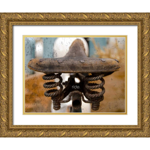 Saddle Up Gold Ornate Wood Framed Art Print with Double Matting by Hogan, Melody