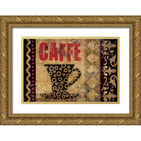Caffe Fabuloso 2 Gold Ornate Wood Framed Art Print with Double Matting by Hogan, Melody
