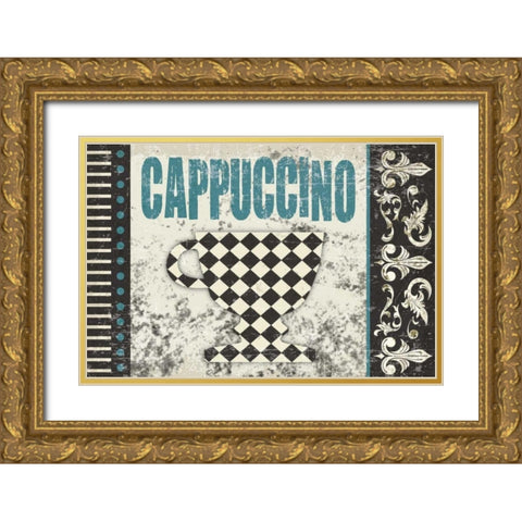 Cappuccino Fantastico Gold Ornate Wood Framed Art Print with Double Matting by Hogan, Melody