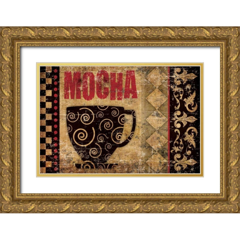 Mocha Chocolat 2 Gold Ornate Wood Framed Art Print with Double Matting by Hogan, Melody
