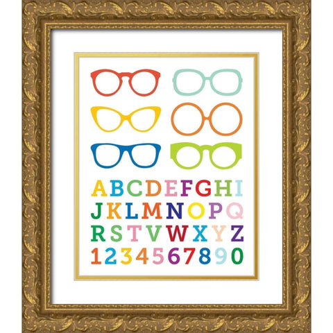 Serious Reading 2 Gold Ornate Wood Framed Art Print with Double Matting by Hogan, Melody