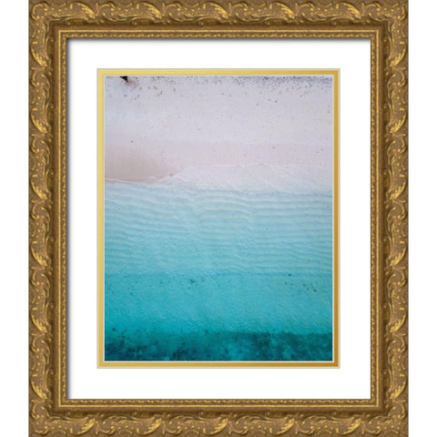 By the Sea 1 Gold Ornate Wood Framed Art Print with Double Matting by Hogan, Melody