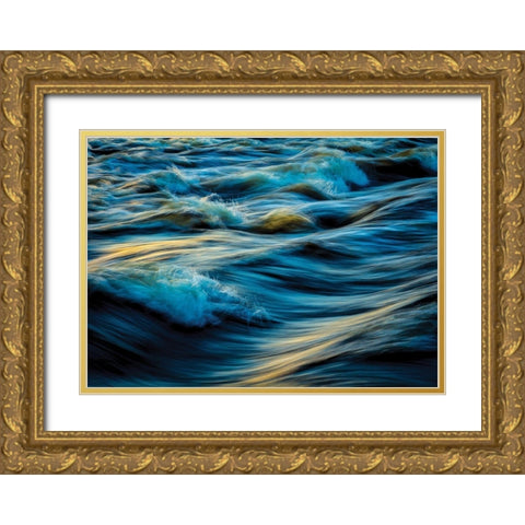 By the Sea 4 Gold Ornate Wood Framed Art Print with Double Matting by Hogan, Melody