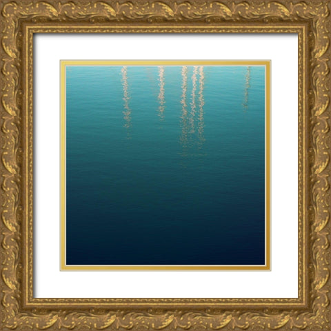 By the Sea 2 Gold Ornate Wood Framed Art Print with Double Matting by Hogan, Melody