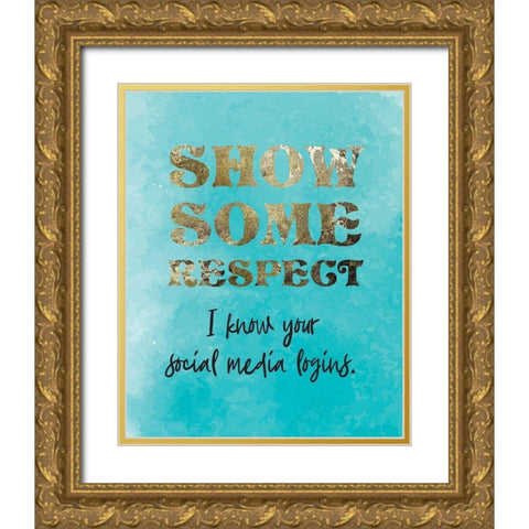 Mom Boss 3 Gold Ornate Wood Framed Art Print with Double Matting by Hogan, Melody