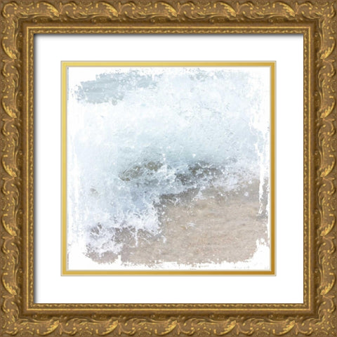 Crashing Waves Gold Ornate Wood Framed Art Print with Double Matting by Hogan, Melody