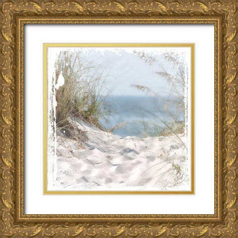 Sand Mountains Gold Ornate Wood Framed Art Print with Double Matting by Hogan, Melody