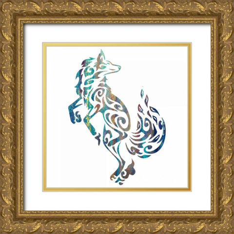 Tribal Timber 2 Gold Ornate Wood Framed Art Print with Double Matting by Hogan, Melody