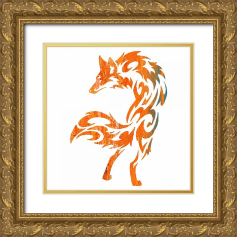 Tribal Timber 3 Gold Ornate Wood Framed Art Print with Double Matting by Hogan, Melody