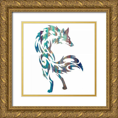 Tribal Timber 4 Gold Ornate Wood Framed Art Print with Double Matting by Hogan, Melody