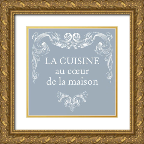 Fab French Farmhouse Gold Ornate Wood Framed Art Print with Double Matting by Hogan, Melody