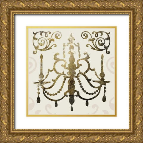 Glamour Gold 1 Gold Ornate Wood Framed Art Print with Double Matting by Hogan, Melody