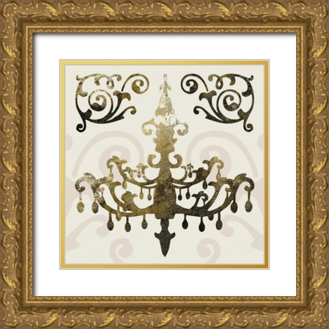 Glamour Gold 4 Gold Ornate Wood Framed Art Print with Double Matting by Hogan, Melody