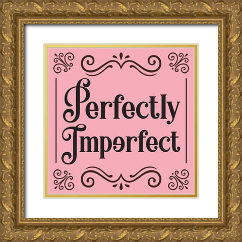Whimsical Perfectly Gold Ornate Wood Framed Art Print with Double Matting by Hogan, Melody