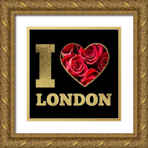 London Glam 2 Gold Ornate Wood Framed Art Print with Double Matting by Hogan, Melody