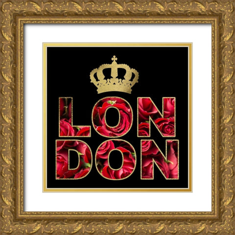 London Glam 5 Gold Ornate Wood Framed Art Print with Double Matting by Hogan, Melody