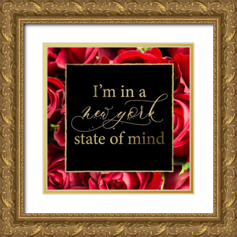 NYC Glam 3 Gold Ornate Wood Framed Art Print with Double Matting by Hogan, Melody