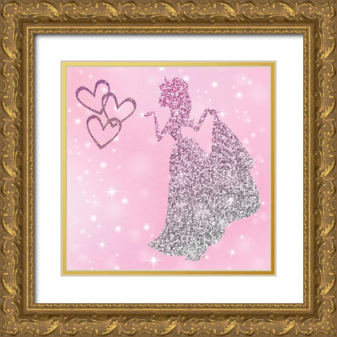 Princess Rules 3 Set 4 Gold Ornate Wood Framed Art Print with Double Matting by Hogan, Melody