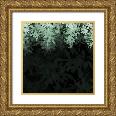 Dark Tropical I Gold Ornate Wood Framed Art Print with Double Matting by Hogan, Melody