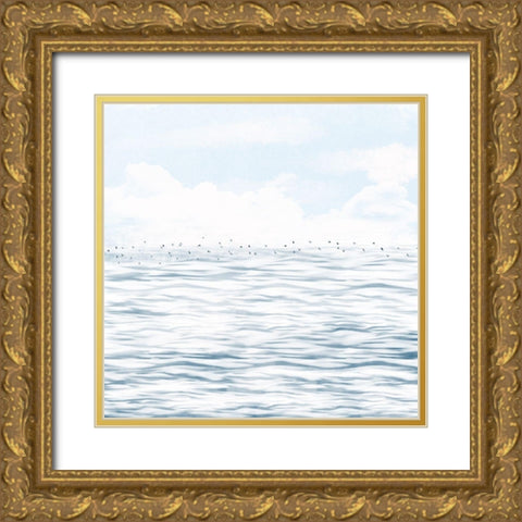 Silvery Morning 1 Gold Ornate Wood Framed Art Print with Double Matting by Hogan, Melody