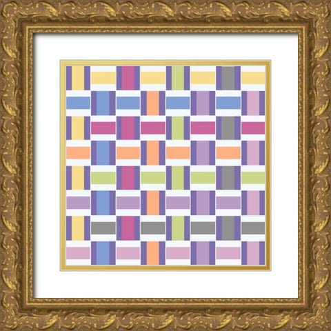 Mood Boost Weave 2 Gold Ornate Wood Framed Art Print with Double Matting by Hogan, Melody