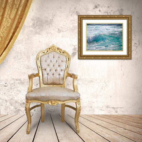 Shoreline 2 Gold Ornate Wood Framed Art Print with Double Matting by Nebula, Melissa