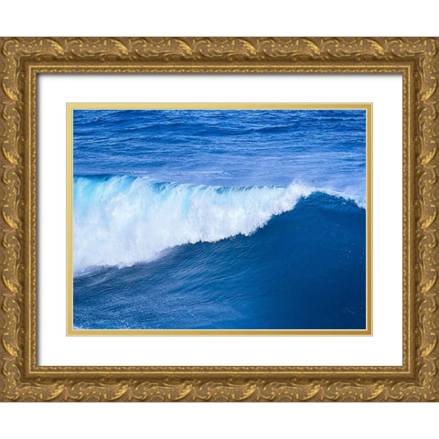 Tidal Ease Gold Ornate Wood Framed Art Print with Double Matting by Nebula, Melissa