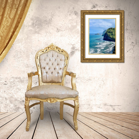 Pololu Gold Ornate Wood Framed Art Print with Double Matting by Nebula, Melissa