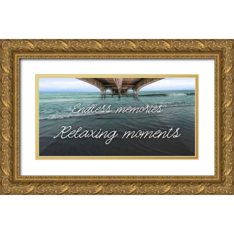 Beneath The Bridge Gold Ornate Wood Framed Art Print with Double Matting by Prime, Marcus