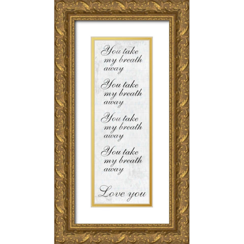 Taken Breath Gold Ornate Wood Framed Art Print with Double Matting by Prime, Marcus