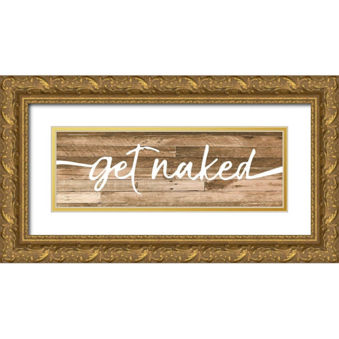 Get Naked 3 Gold Ornate Wood Framed Art Print with Double Matting by Prime, Marcus