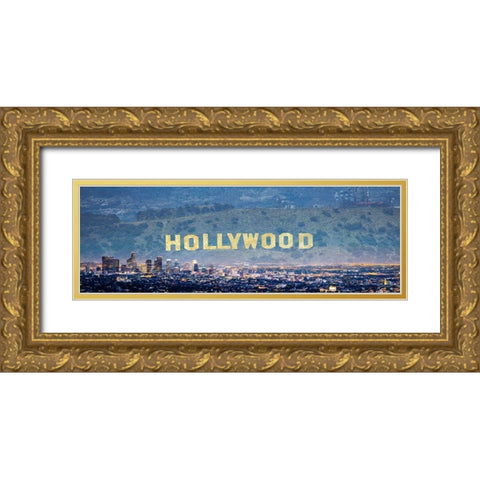 Hollywood Gold Ornate Wood Framed Art Print with Double Matting by Prime, Marcus