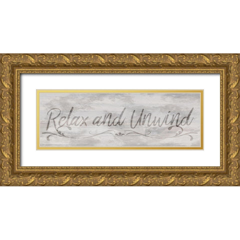 Relax and Unwind Gold Ornate Wood Framed Art Print with Double Matting by Prime, Marcus
