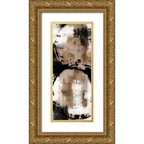 Distressed Road 2 Gold Ornate Wood Framed Art Print with Double Matting by Prime, Marcus