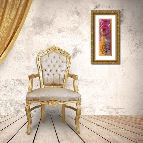 Flower Wine 1 Gold Ornate Wood Framed Art Print with Double Matting by Prime, Marcus