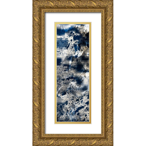 Quaint Indigo 1 Gold Ornate Wood Framed Art Print with Double Matting by Prime, Marcus