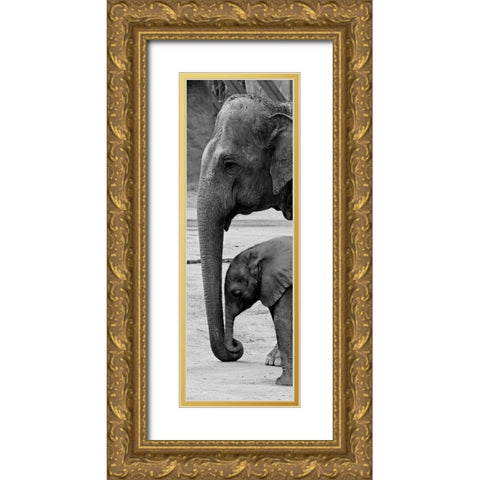 Mothers Love Gold Ornate Wood Framed Art Print with Double Matting by Prime, Marcus