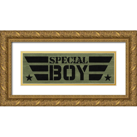 Special Boy Gold Ornate Wood Framed Art Print with Double Matting by Prime, Marcus