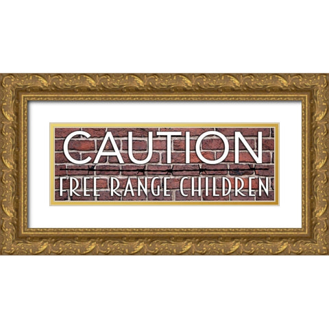 Free Range 1 Gold Ornate Wood Framed Art Print with Double Matting by Prime, Marcus