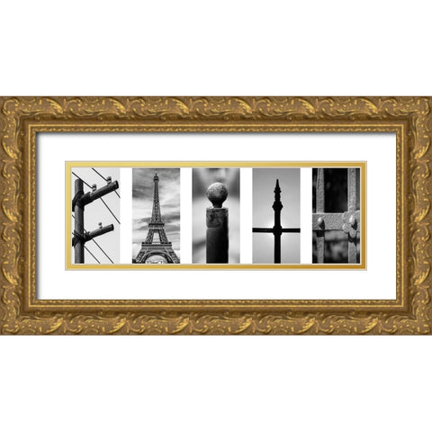 Faith Collage 1 Gold Ornate Wood Framed Art Print with Double Matting by Prime, Marcus