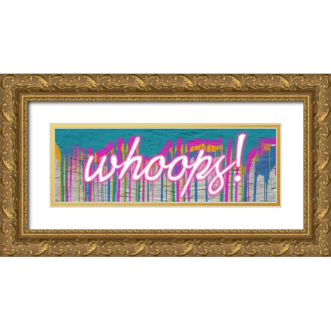 Whoops Graffiti 1 Gold Ornate Wood Framed Art Print with Double Matting by Prime, Marcus