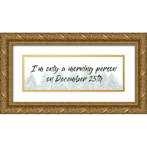 December Morning Gold Ornate Wood Framed Art Print with Double Matting by Prime, Marcus