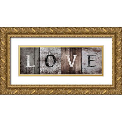 Natural Love Gold Ornate Wood Framed Art Print with Double Matting by Prime, Marcus
