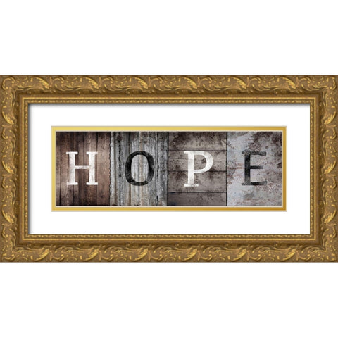 Natural Hope Gold Ornate Wood Framed Art Print with Double Matting by Prime, Marcus