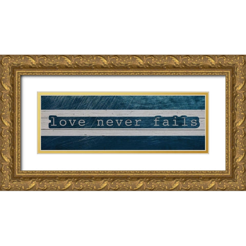 Never Fails Gold Ornate Wood Framed Art Print with Double Matting by Prime, Marcus