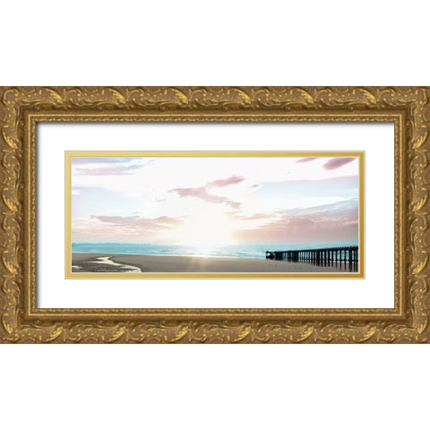 Bright Stroll 1 Gold Ornate Wood Framed Art Print with Double Matting by Prime, Marcus