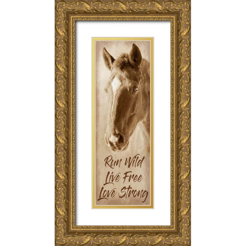 Wild And Free Gold Ornate Wood Framed Art Print with Double Matting by Prime, Marcus