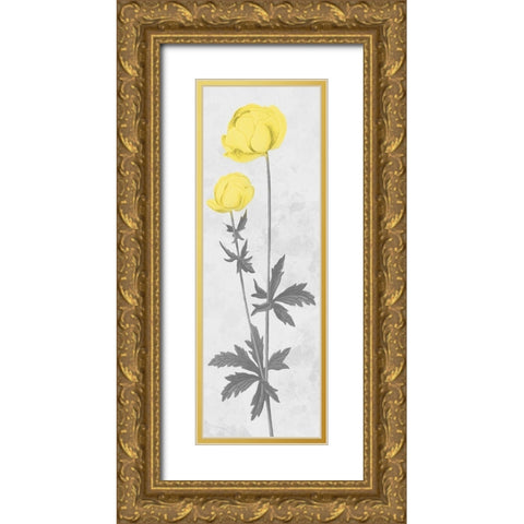 Shinning Bloom Gold Ornate Wood Framed Art Print with Double Matting by Prime, Marcus